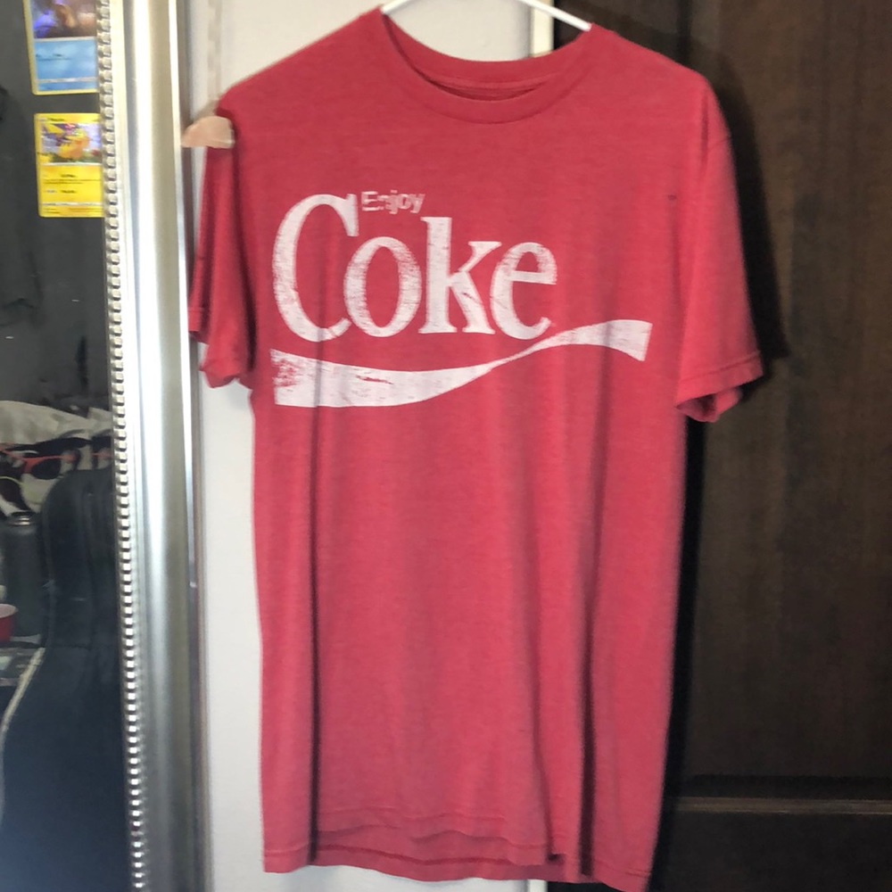 VINTAGE Red short sleeve Coca-Cola coke shirt